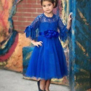 NWT Trish Scully Colbalt Blue Ava Dress